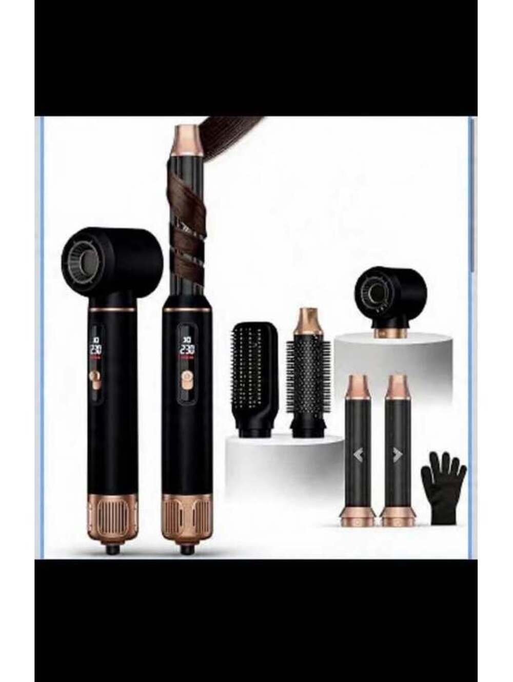 5-in-1 Hair Styler: Blow Dryer, Curler & Straightener Set - New in Box